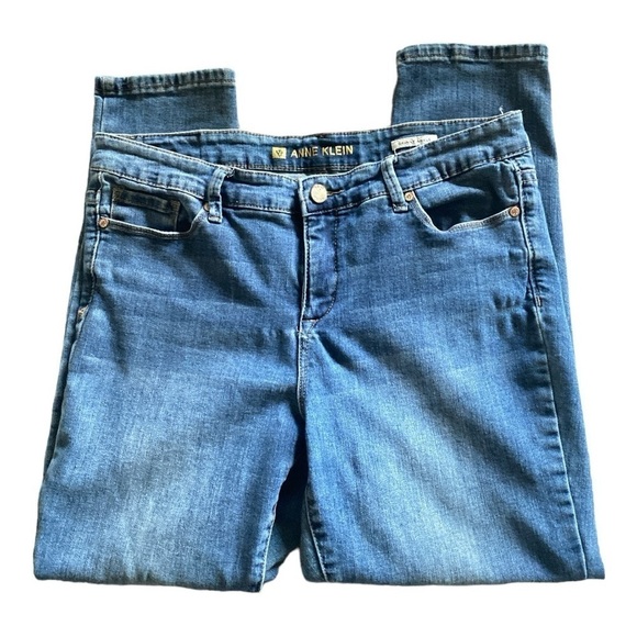 ANNE KLEIN “SKINNY ANKLE” BLUE DENIM JEANS Women’s Size 12P - Picture 3 of 12